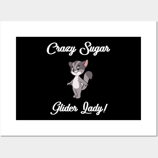 Sugar Glider Gift Product Girls Sugar Gliders Lady Product Wall Art by Linco